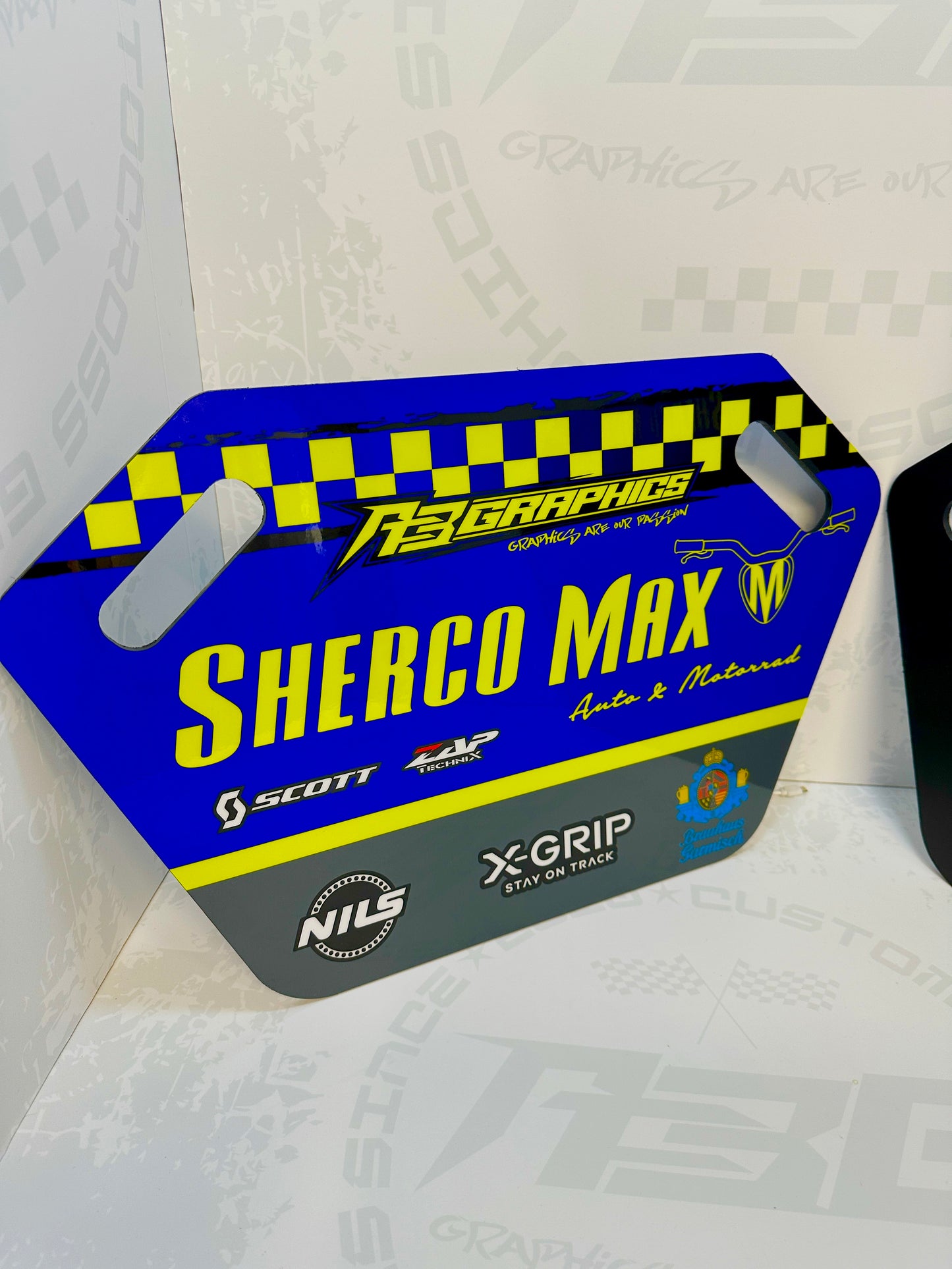 CUSTOM MX Pitboard mit Dekor