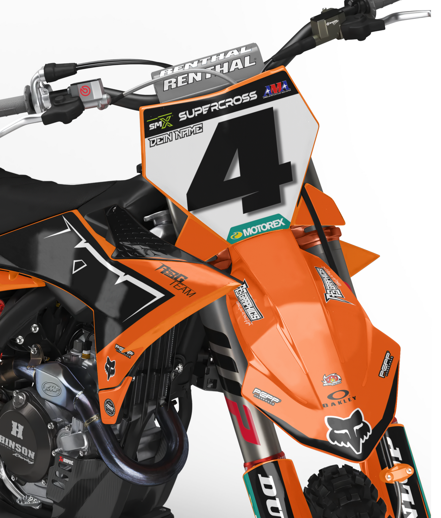 KTM "Slash Black/Orange " KIT