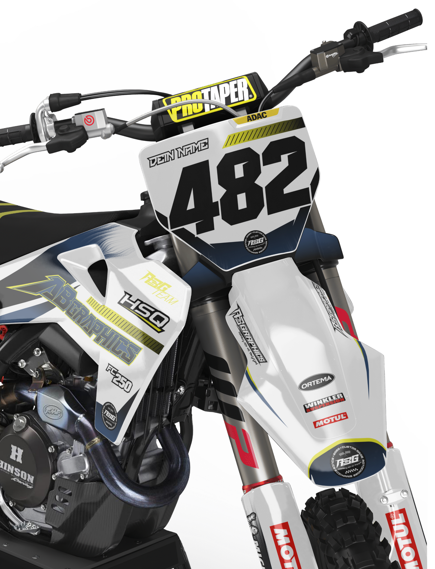 Husqvarna "AB Flash Yellow/Blue" KIT